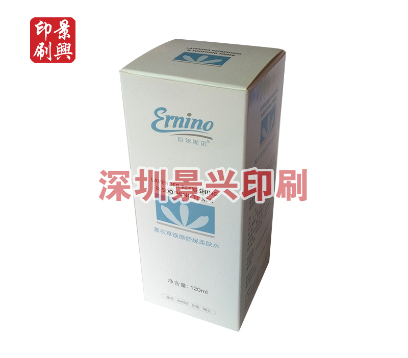 化妝品包裝盒-薰衣草煥顏舒緩柔膚水